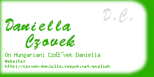 daniella czovek business card